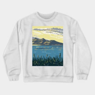 The Great Salt Lake Utah USA WPA Art Poster Crewneck Sweatshirt